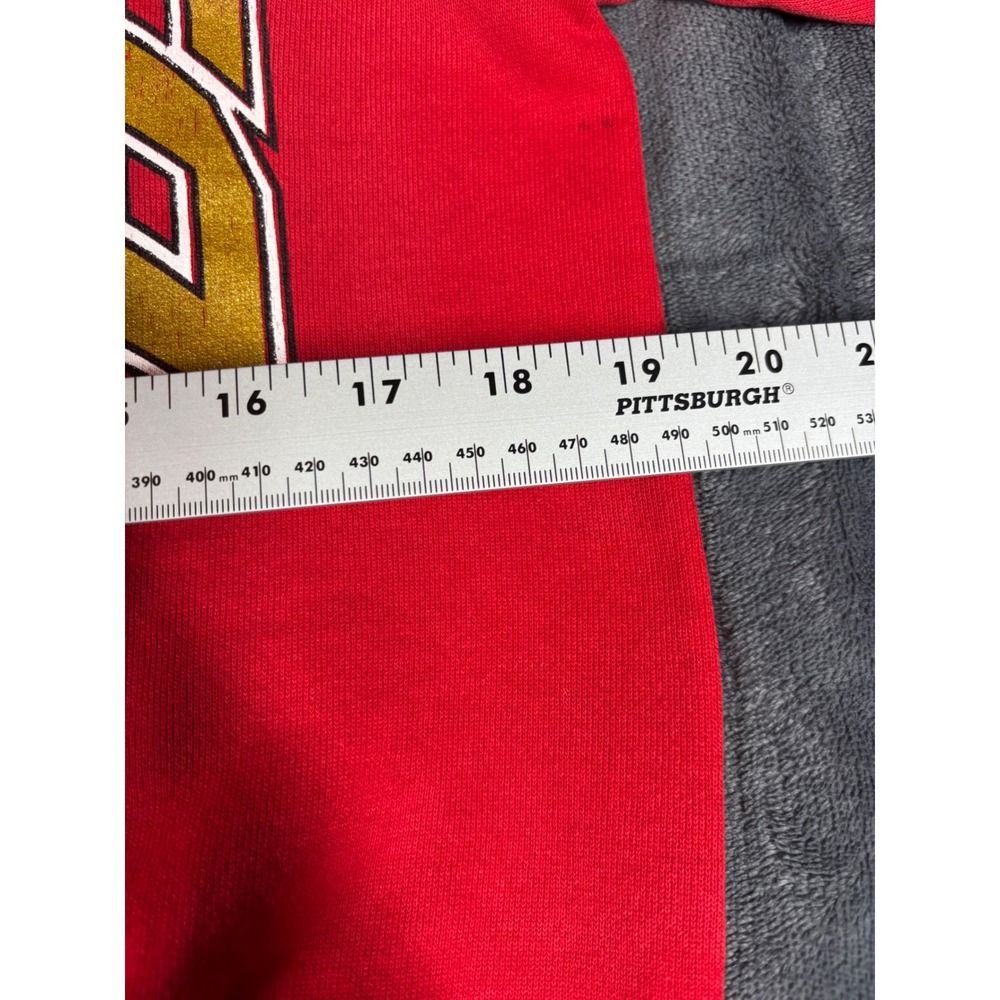 Vintage Nutmeg Mills San Francisco 49ers NFL Sweatshirt Red Mens Medium USA Made - Picture 7 of 11